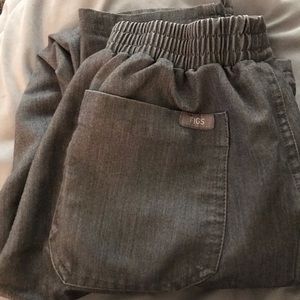 FIGS XS Yola bottoms heather gray